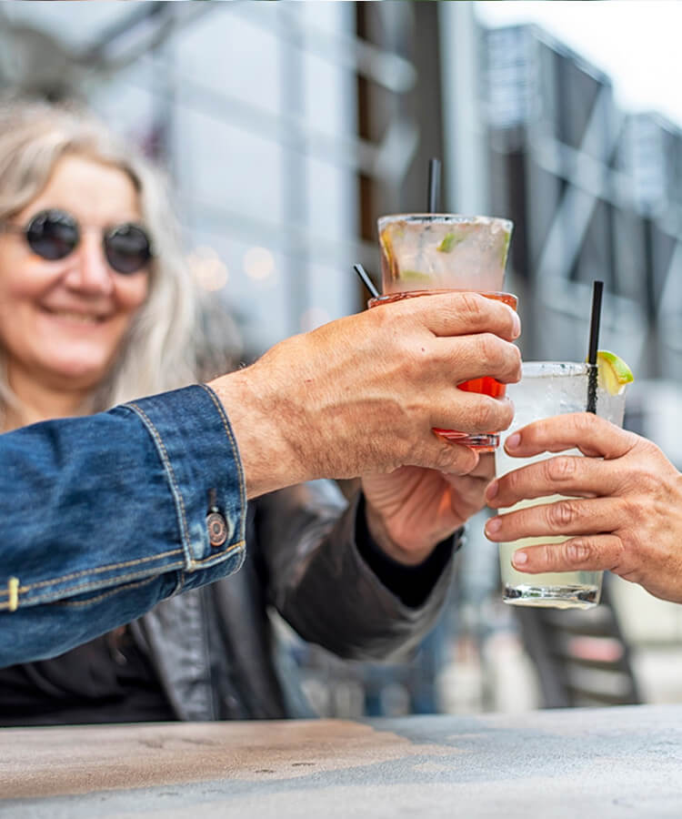 drinks on a table - mobile version