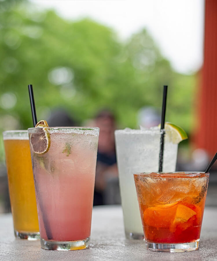 drinks on a table - mobile version
